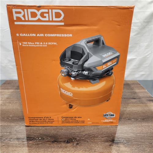 AS-IS RIDGID 6 Gal. Portable Electric Pancake Air Compressor