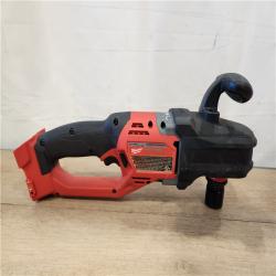 AS-IS- Milwaukee FUEL 18V Lithium-Ion Brushless Cordless Hole Hawg 7/16 in. Right Angle Drill W/ Quick-Lok (Tool-Only)
