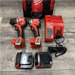 AS-IS Milwaukee 18V Lithium-Ion Brushless Cordless Compact Drill/Impact Combo Kit