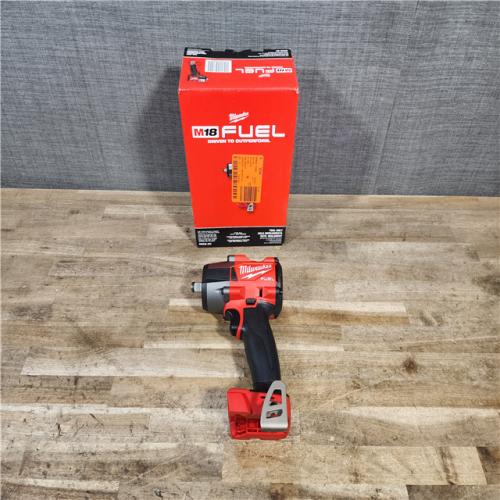 HOUSTON LOCATION - AS-IS Milwaukee M18 18V Fuel 1/2  Mid-Torque Impact Wrench Cordless Lithium-Ion Brushless with Friction Ring 2962-20 (TOOL ONLY)