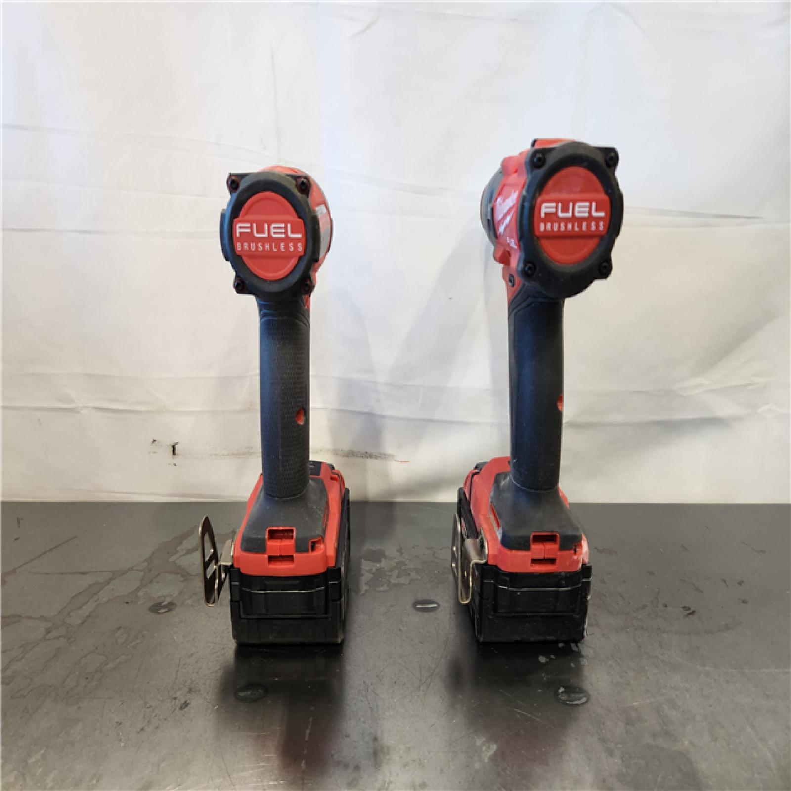 AS-IS- Milwaukee FUEL 18V Lithium-Ion Brushless Cordless Hammer Drill and Impact Driver Combo Kit