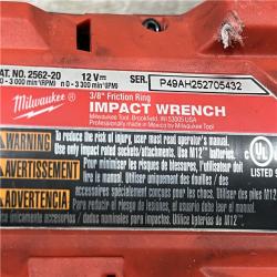 AS-IS Milwaukee FUEL 12V Lithium-Ion Cordless Drill Driver  Impact Wrench  and Ratchet Combo Kit