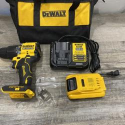 AS-IS DEWALT ATOMIC 20V Cordless 1/2 in. Compact Hammer Drill Kit