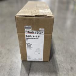 NEW! - RIDGID K-40AF Drain Cleaning Autofeed Snake Auger Machine