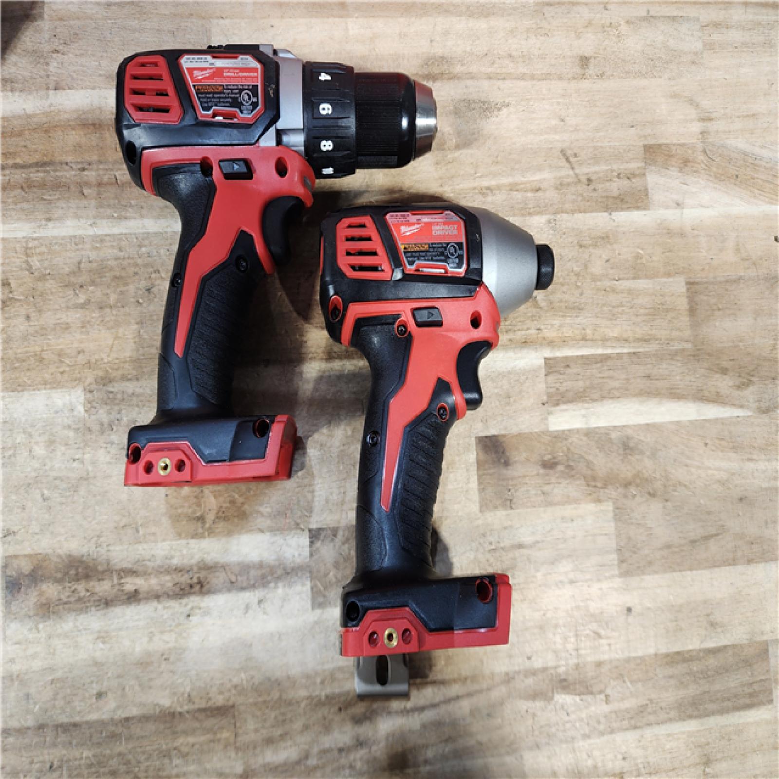 HOUSTON LOCATION - AS-IS Milwaukee 18V Lithium-Ion Cordless Drill Driver/Impact Driver Combo Kit
