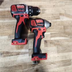 HOUSTON LOCATION - AS-IS Milwaukee 18V Lithium-Ion Cordless Drill Driver/Impact Driver Combo Kit