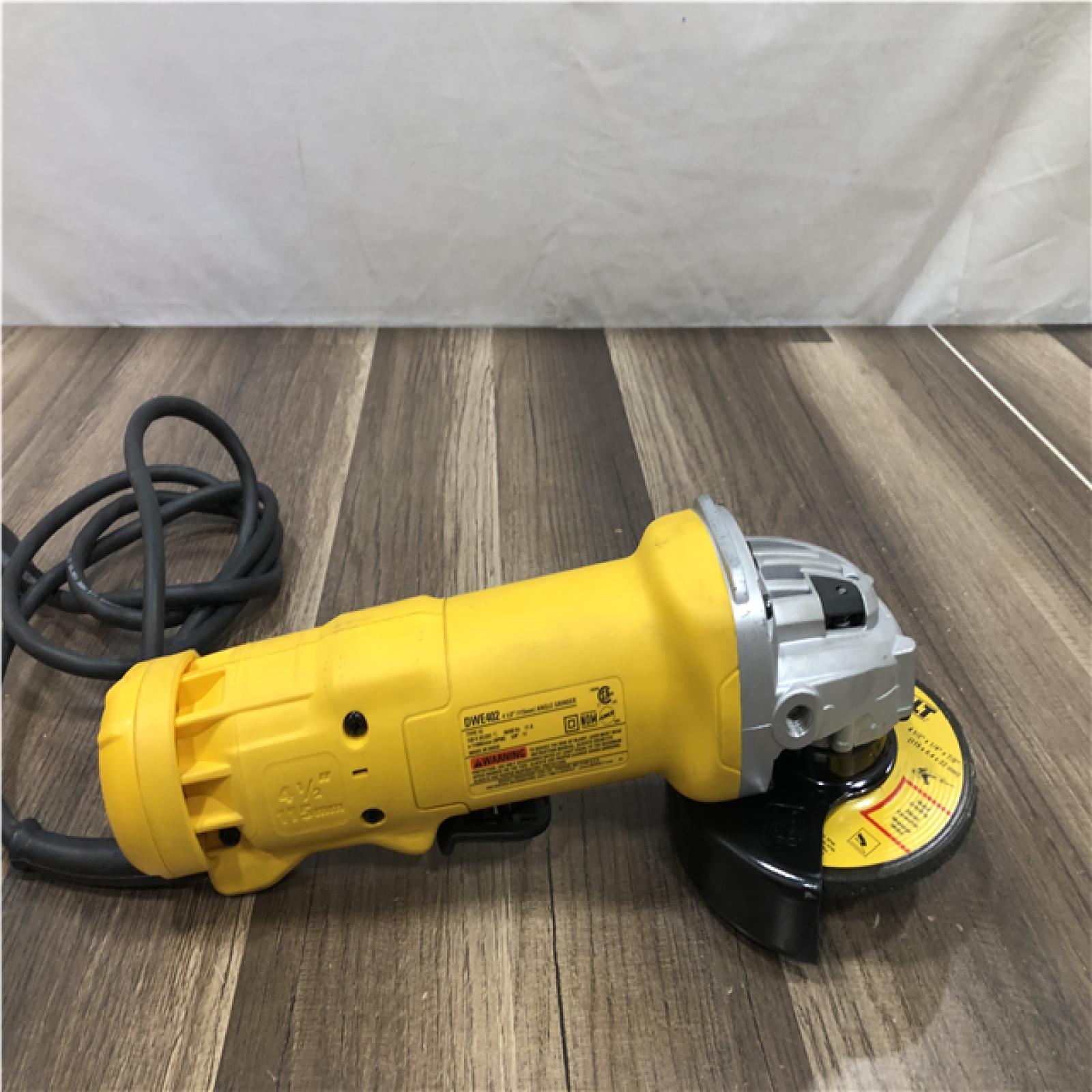 AS-IS DEWALT 11 Amp Corded 4.5 in. Small Angle Grinder