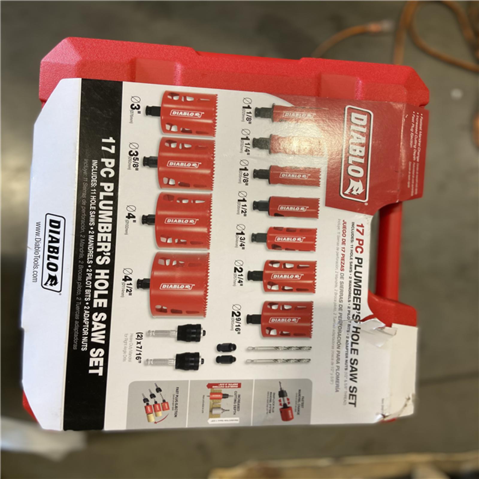 New! - Plumber's Bi-Metal Hole Saw Set (17-Piece)