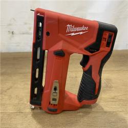 AS-IS Milwaukee 12-Volt Lithium-Ion Cordless 3/8 in. Crown Stapler (Tool-Only)