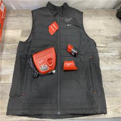 AS-IS Milwaukee Men's X-Large 12-Volt Lithium-Ion Cordless Axis Black Heated Vest Kit