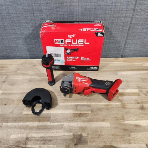 HOUSTON LOCATION - AS-IS Milwaukee 2880-20 M18 FUEL 18-Volt Lithium-Ion Brushless Cordless 4-1/2 in./5 in. Grinder W/Paddle Switch (Tool-Only)