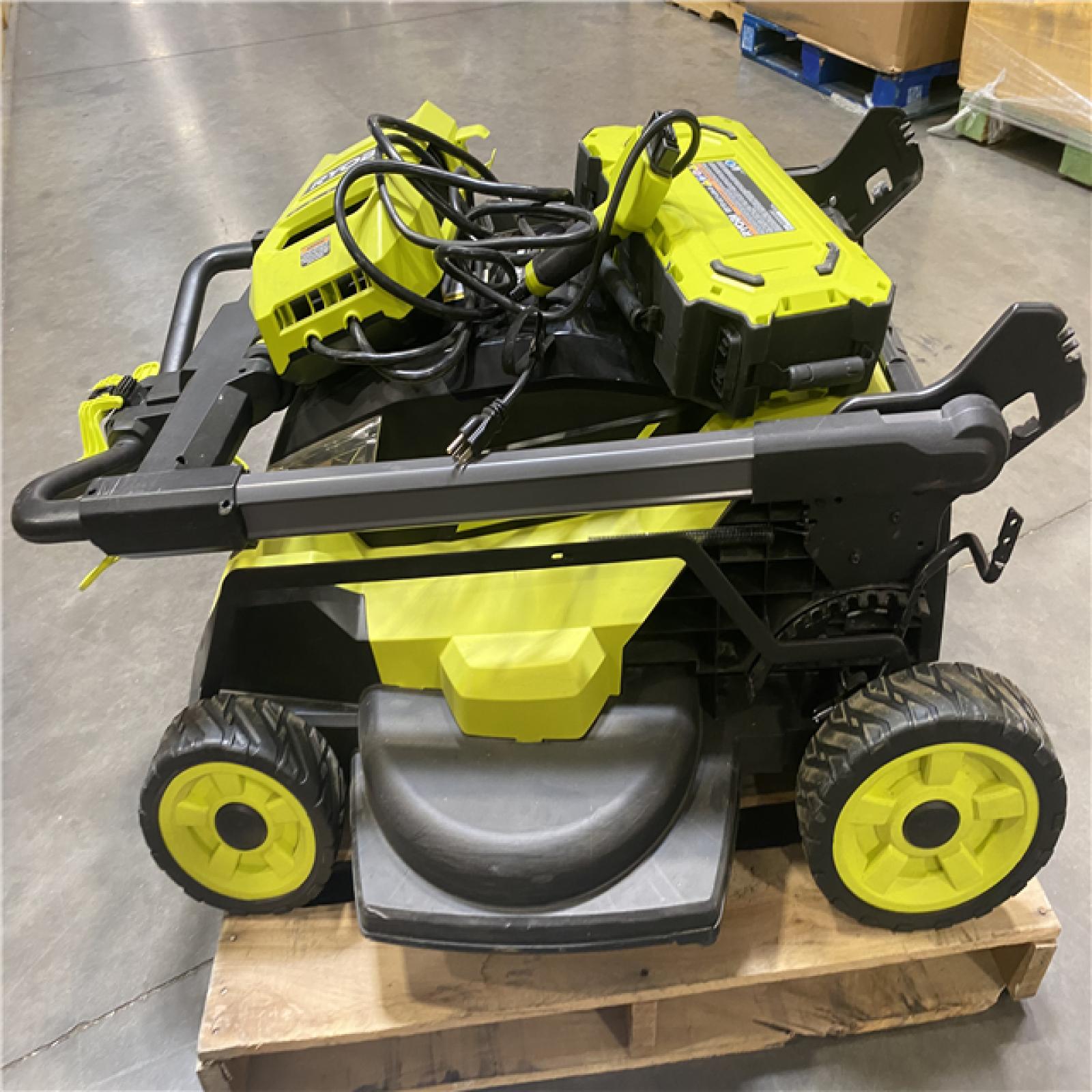 Dallas Location - As-Is RYOBI 80V HP Brushless Battery Cordless Electric 30 in. Multi-Blade Lawn Mower with Battery and Charger