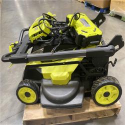 Dallas Location - As-Is RYOBI 80V HP Brushless Battery Cordless Electric 30 in. Multi-Blade Lawn Mower with Battery and Charger