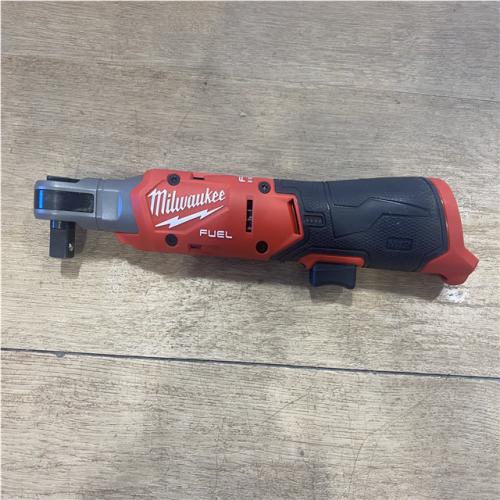 AS-IS Milwaukee FUEL 12V Lithium-Ion 1/2 in. Compact Cordless Ratchet (Tool-Only)