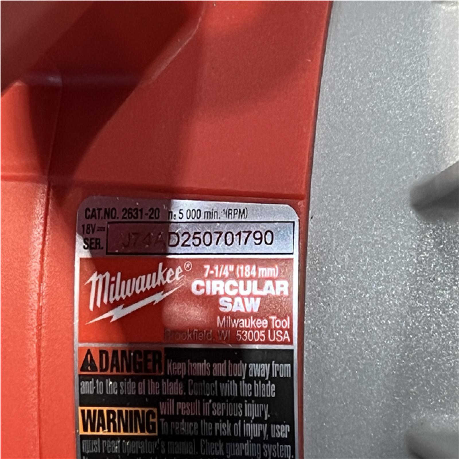 Houston Location AS-IS Milwaukee Circular Saw and Hackzall