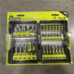 NEW!- RYOBI 70PC IMPACT DRIVING KIT -(6 UNITS)