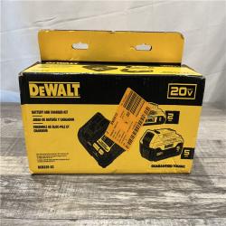 NEW - DEWALT 20V MAX Lithium-Ion Battery Kit with 5.0Ah and 2.0Ah Battery and Charger