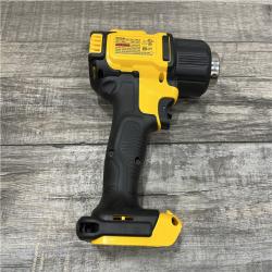 AS-IS DEWALT 20V MAX Cordless Compact Heat Gun with Flat and Hook Nozzle Attachments