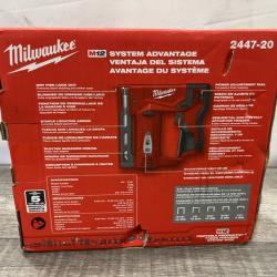 NEW - Milwaukee 12-Volt Lithium-Ion Cordless 3/8 in. Crown Stapler (Tool-Only)