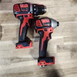 HOUSTON LOCATION - AS-IS Milwaukee 18V Cordless Brushed 2 Tool Drill/Driver and Impact Driver Kit