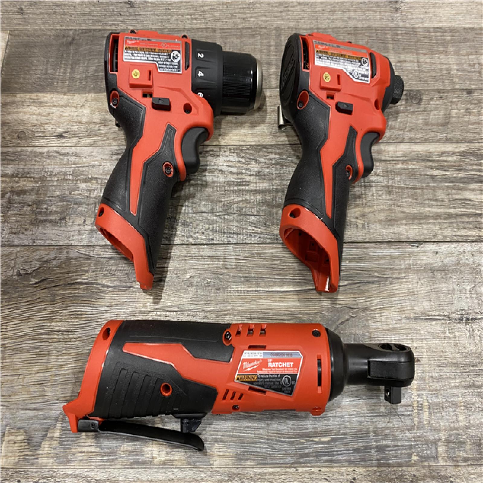 LIKE NEW - Milwaukee 12-Volt Lithium-Ion Brushless Cordless Subcompact Drill &Impact Driver Combo Kit