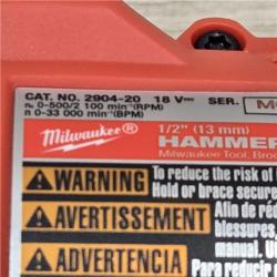 AS-IS Milwaukee 2904-22 Hammer Drill Driver Kit