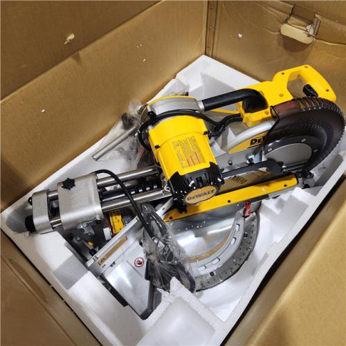As-Is-  DEWALT 12 Double Bevel Sliding Compound Miter Saw