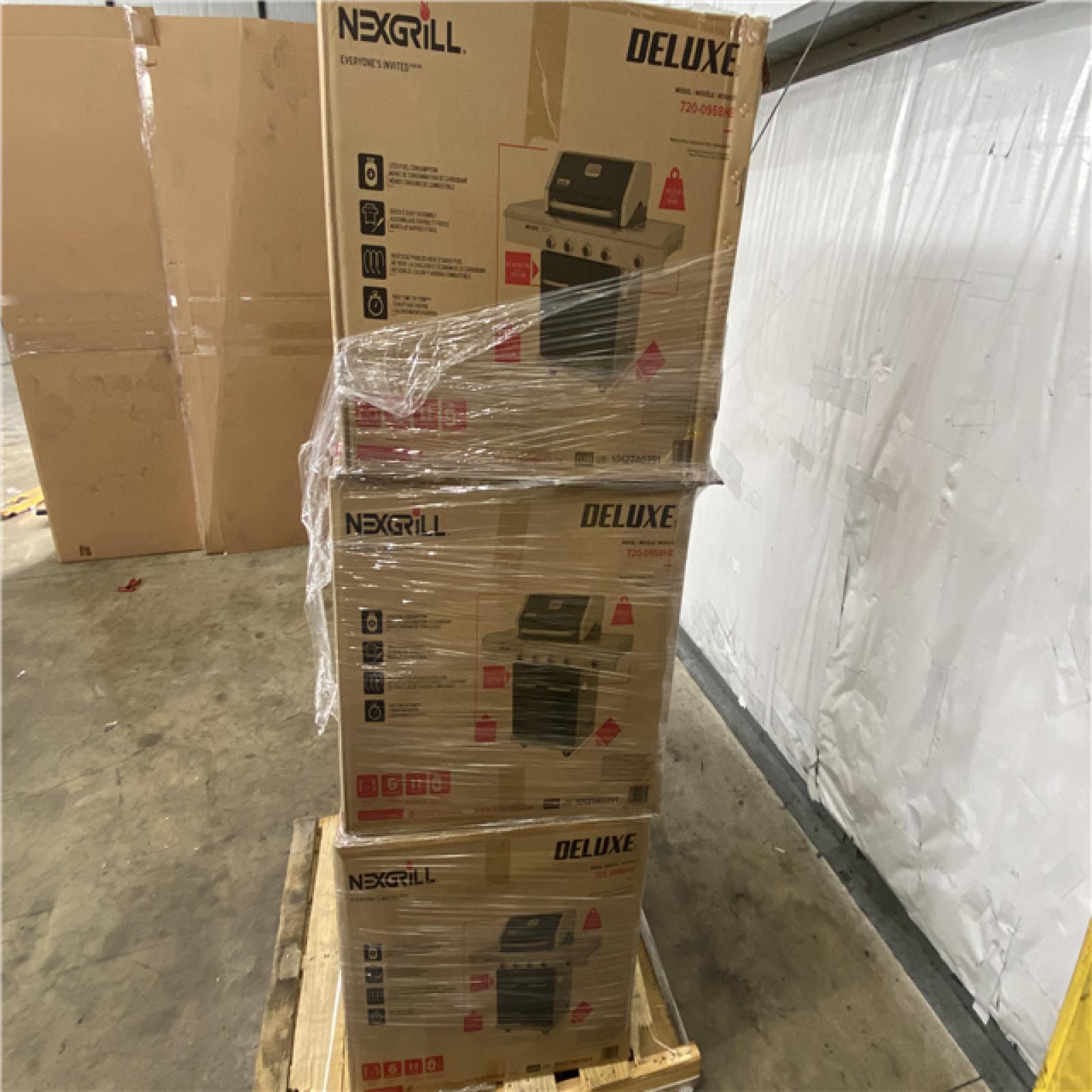 Houston Location AS IS - NexGrill 4 Burner Gas Grill with side burner