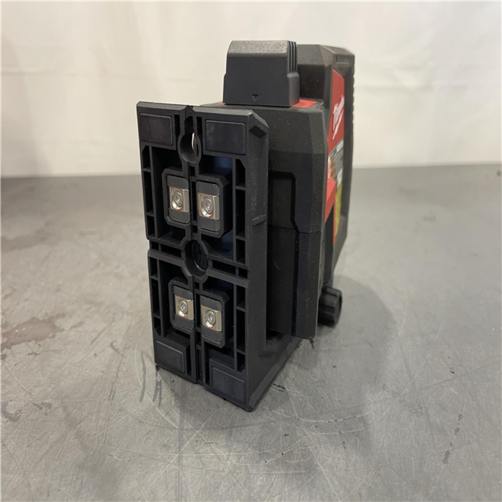 AS-IS - MILWAUKEE 100 Ft. REDLITHIUM Lithium-Ion USB Green Rechargeable Cross Line Laser Level with Charger