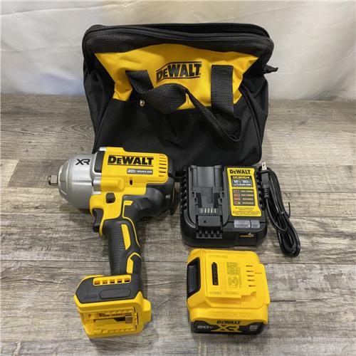 AS-IS DEWALT 20V MAX Lithium-Ion Cordless 1/2 in. Impact Wrench Kit