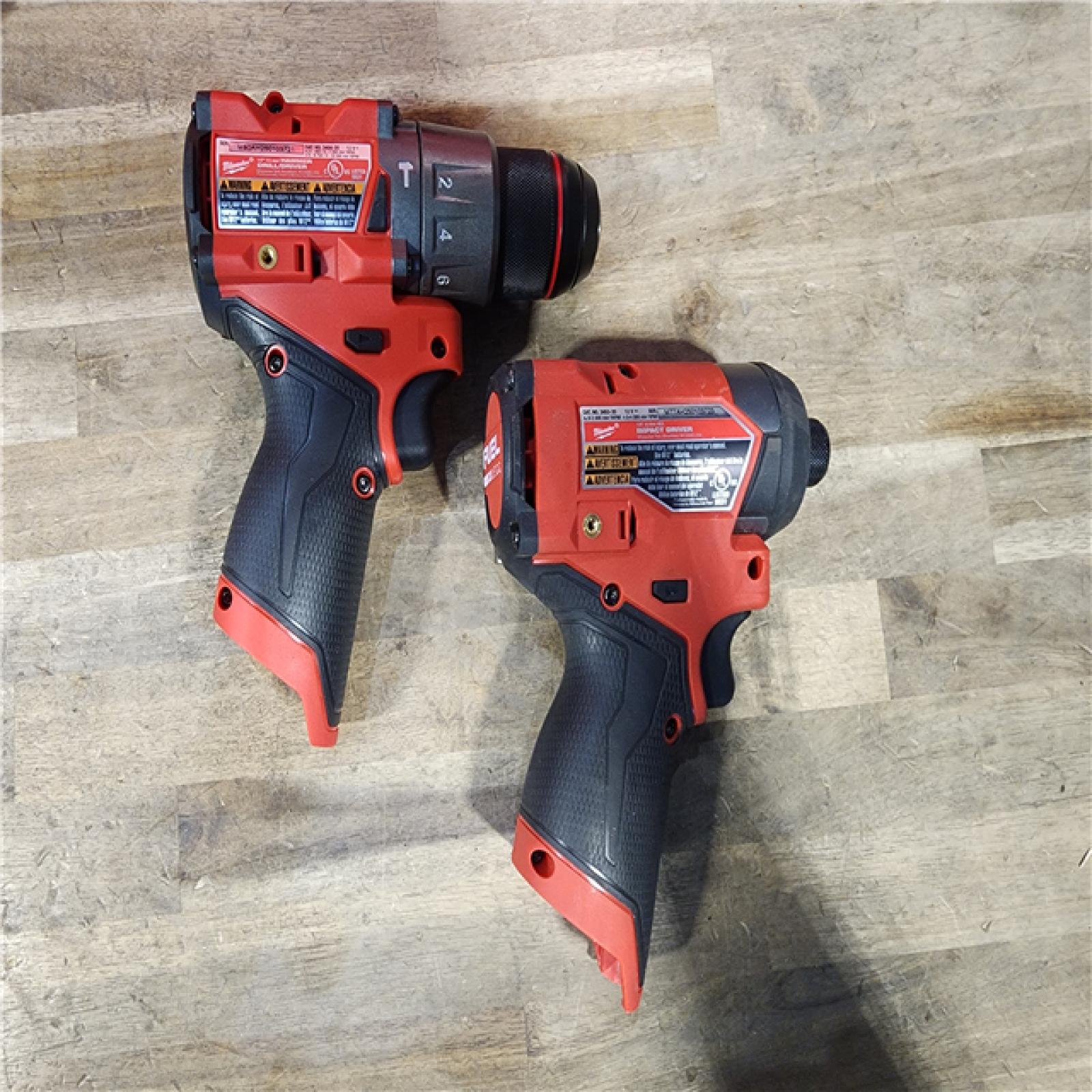 HOUSTON LOCATION - AS-IS Milwaukee 3497-22 12V Brushless Hammer Drill and Impact Driver Combo Kit