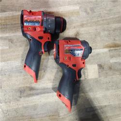 HOUSTON LOCATION - AS-IS Milwaukee 3497-22 12V Brushless Hammer Drill and Impact Driver Combo Kit