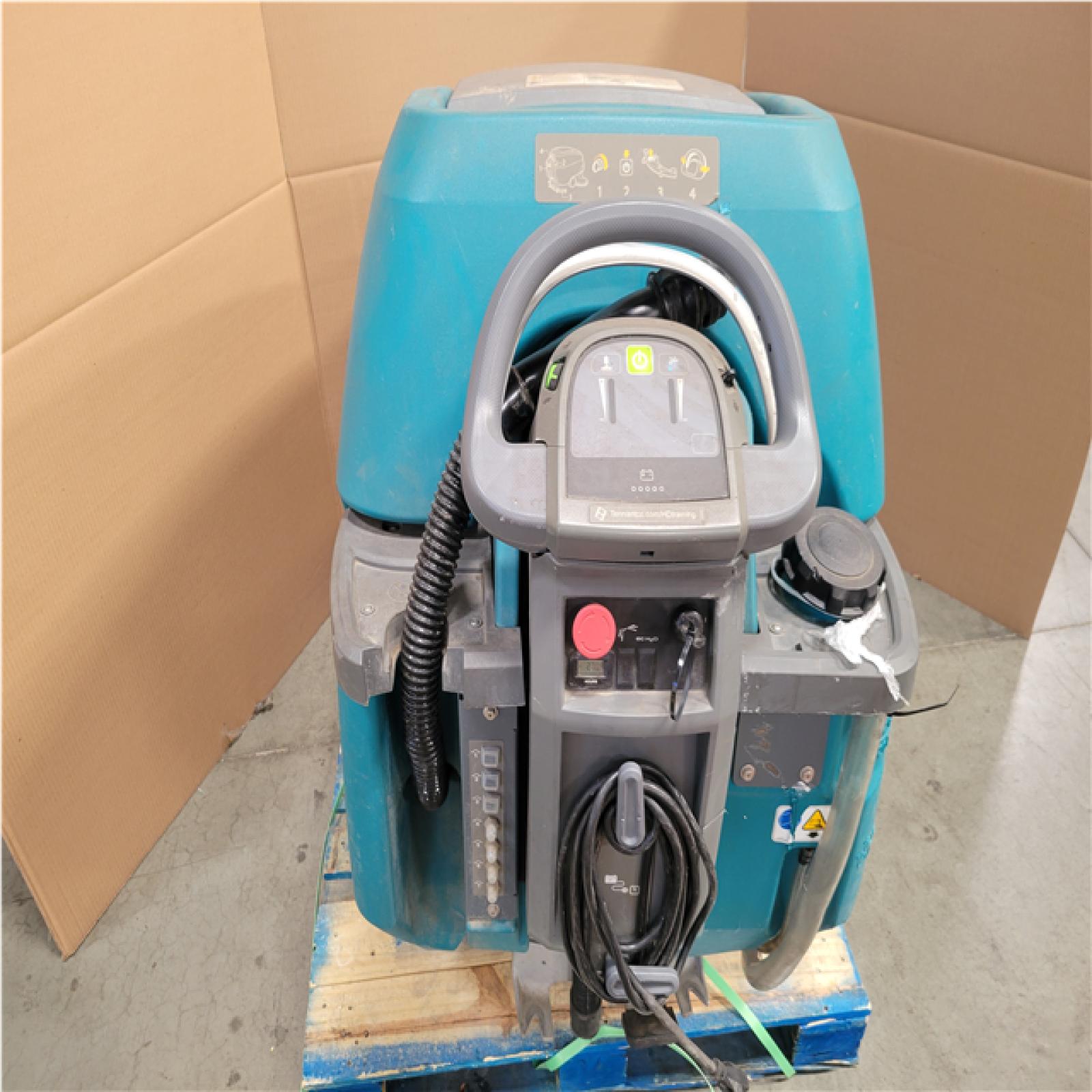 CALIFORNIA AS-IS TENNANT T600E WALK BEHIND FLOOR SCRUBBER