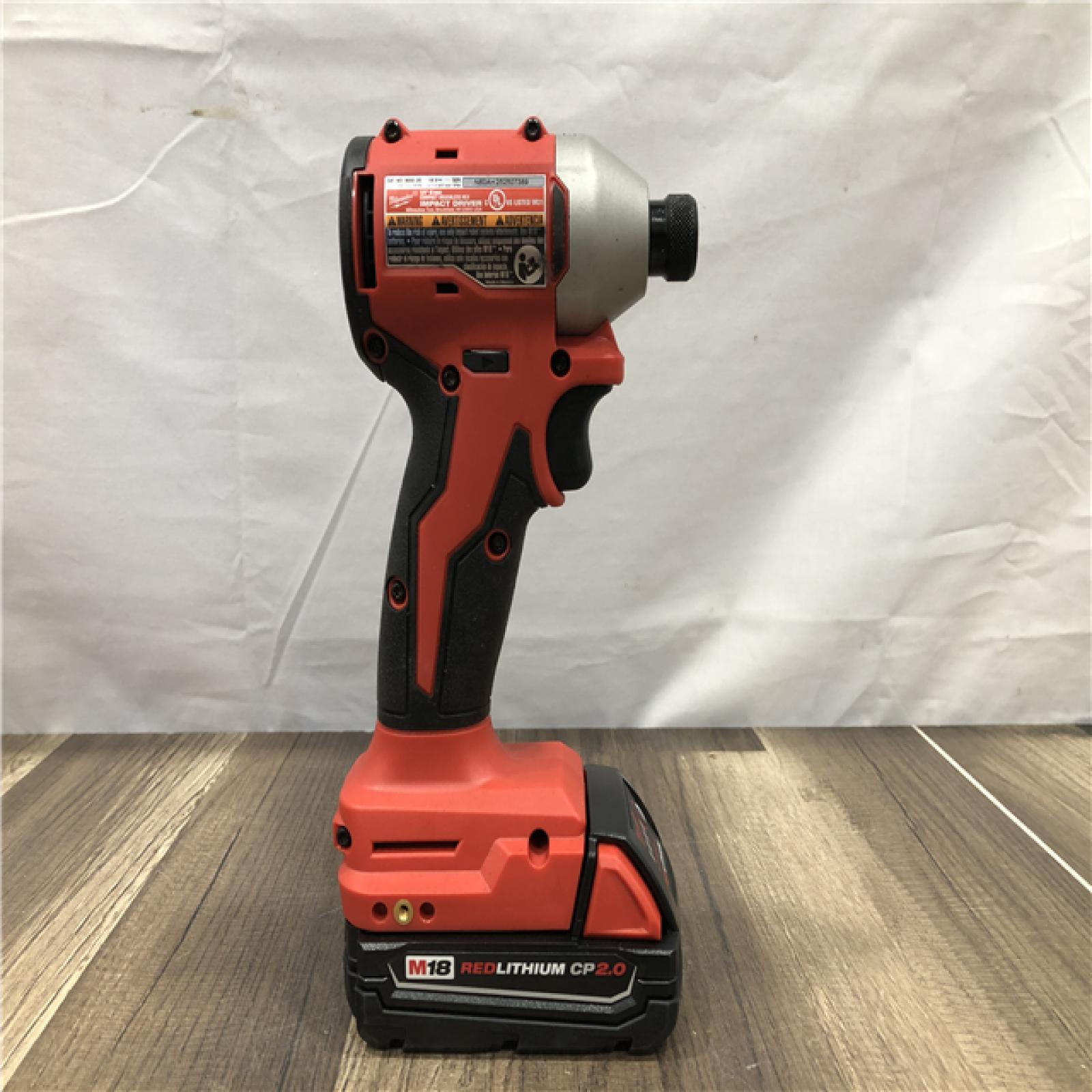 AS-IS Milwaukee 18V Lithium-Ion Brushless Cordless Compact Drill/Impact Combo Kit