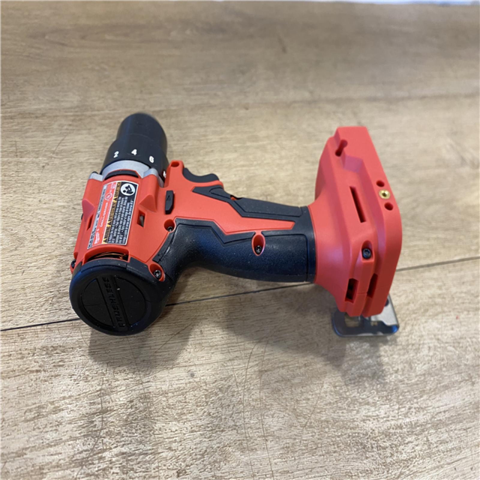 AS-IS Milwaukee 18V Lithium-Ion Brushless Cordless 1/2 in. Compact Drill/Driver (Tool-Only)