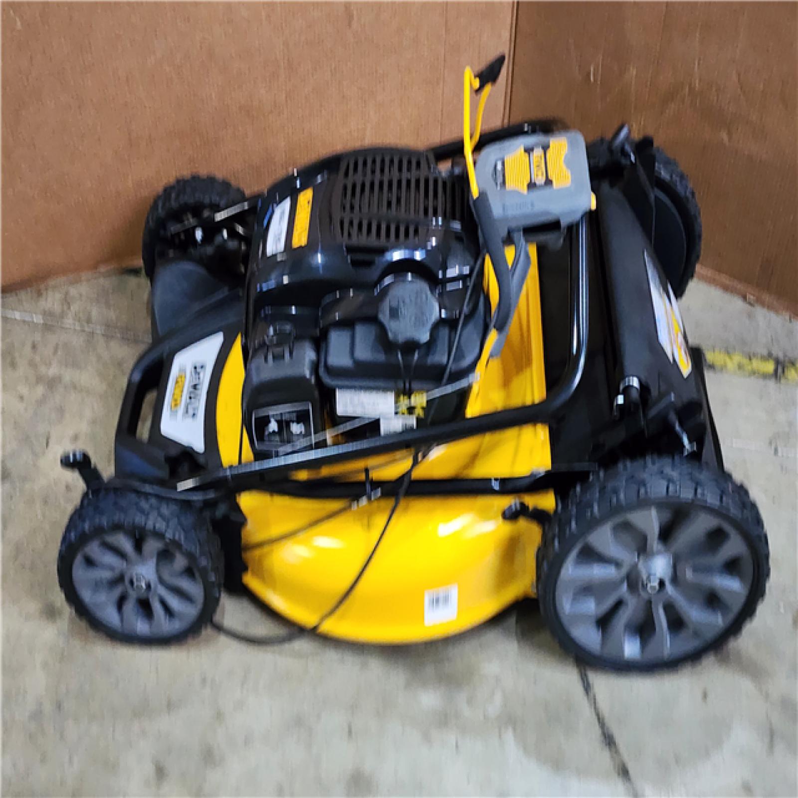 HOUSTON LOCATION - AS-IS DEWALT 21 in. 163cc Briggs and Stratton 725Exi Engine Rear Wheel Drive 3-in-1 Gas Self Propelled Walk Behind Lawn Mower