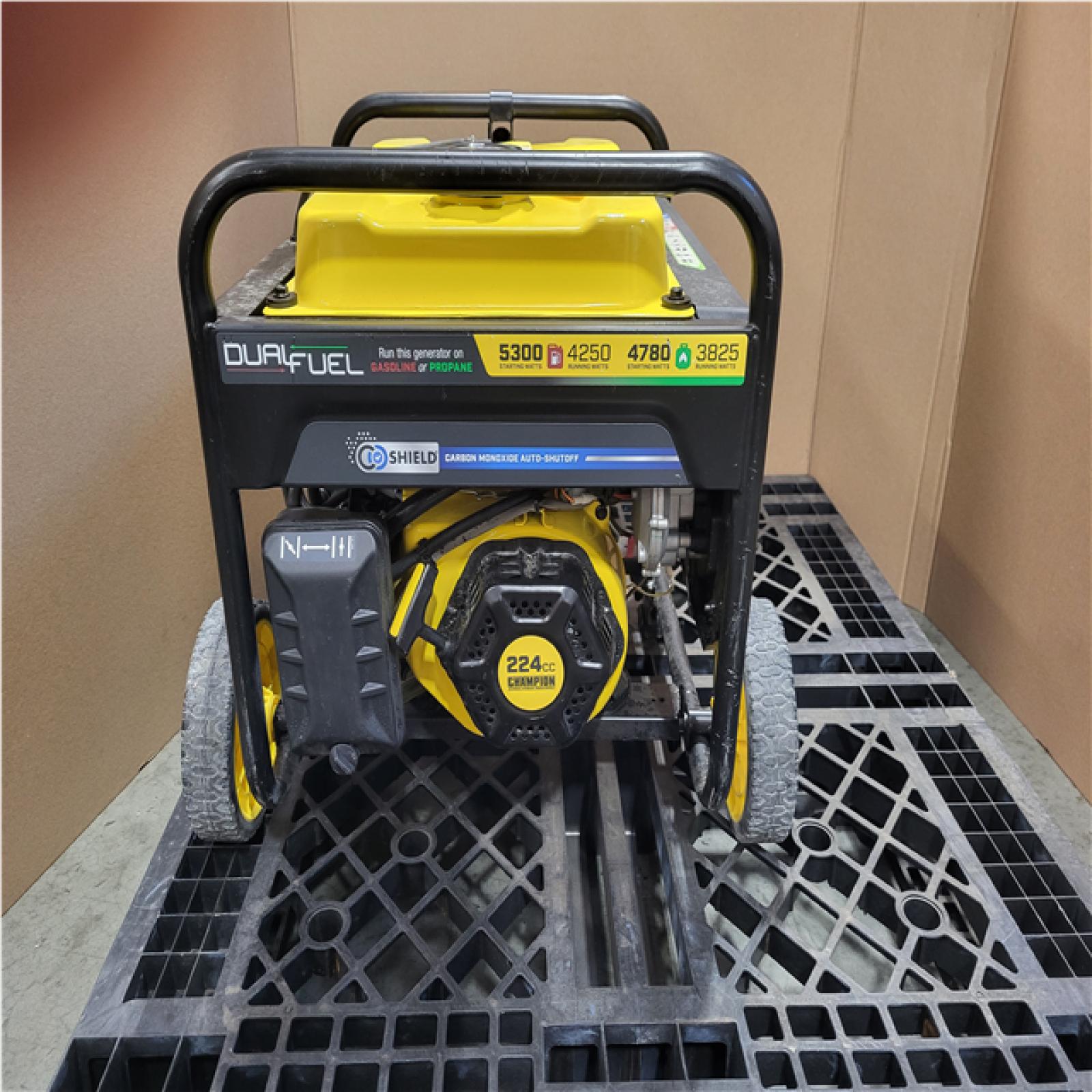 CALIFORNIA AS IS CHAMPION 5 300/4250 DUEL FUEL PORTABLE GENERATOR