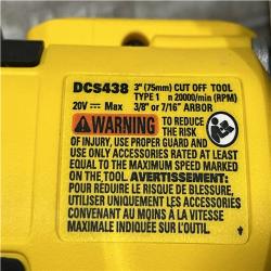 AS-IS DEWALT 20V XR Cordless 3 in. Cut-Off Tool (Tool Only)
