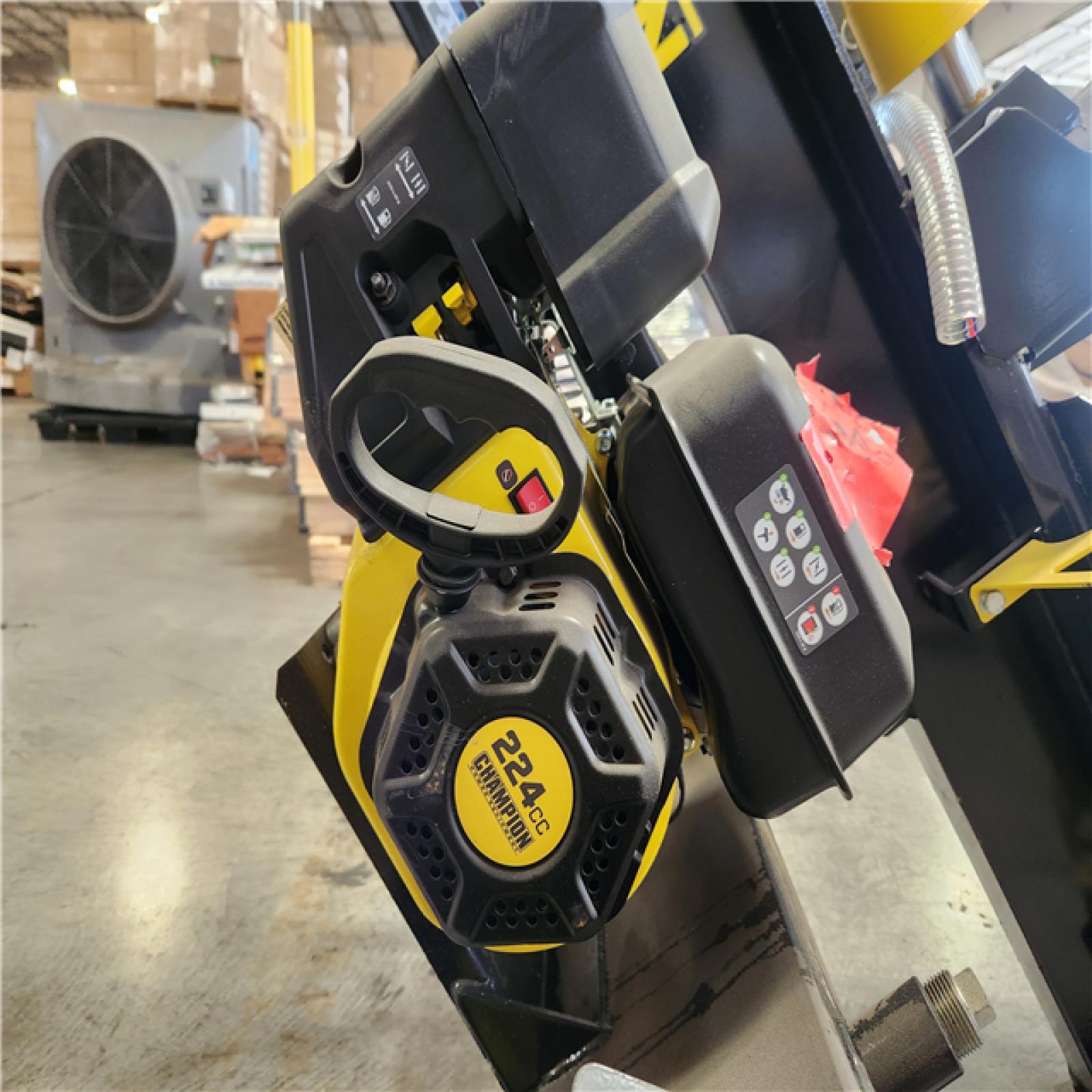 Phoenix Location AS-IS Champion Power Equipment 27 Ton 224 cc Gas Powered Hydraulic Wood Log Splitter w/Vertical/Horizontal Operation and Auto Return-with Hydraulic Oil