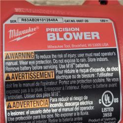 AS-IS Milwaukee 18V Lithium-Ion 570 MPH Brushless Cordless Precision Blower (Tool-Only)