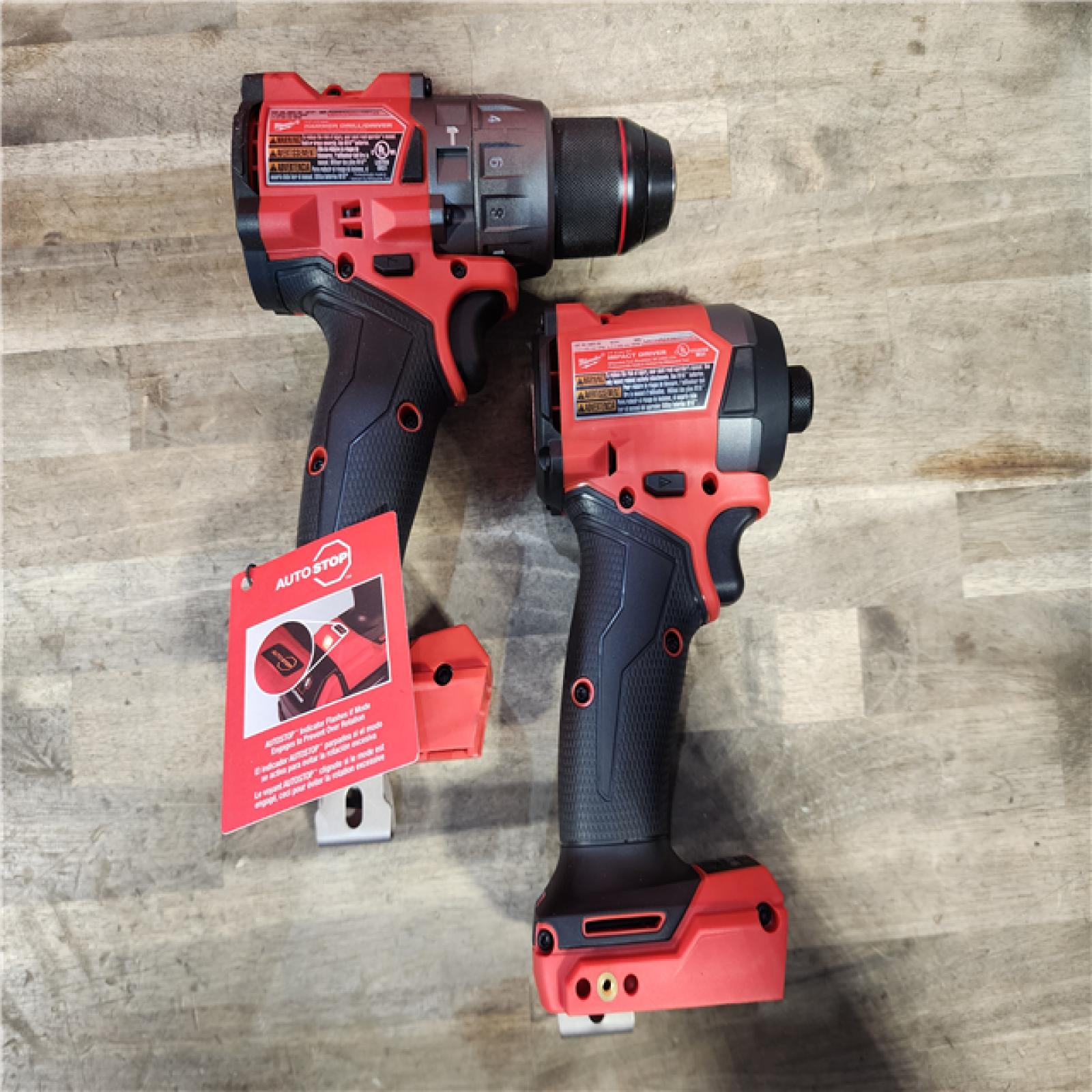 HOUSTON LOCATION - AS-IS MILWAUKEE FUEL 18V Lithium-Ion Brushless Cordless Hammer Drill and Impact Driver Combo Kit
