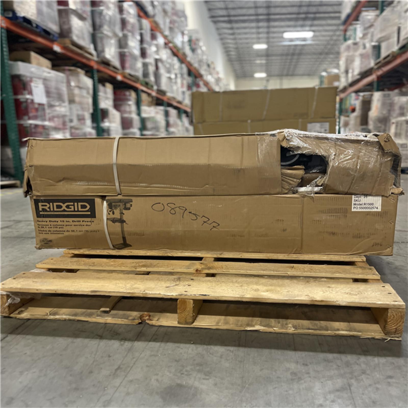 DALLAS LOCATION- AS-IS RIDGID HEAVY DUTY 15 in. DRILL PRESS Pallet (2 units)