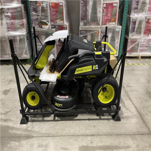 DALLAS LOCATION - RYOBI R1 80V HP Brushless Lithium Battery Cordless Electric 30 in. Riding Lawn Mower