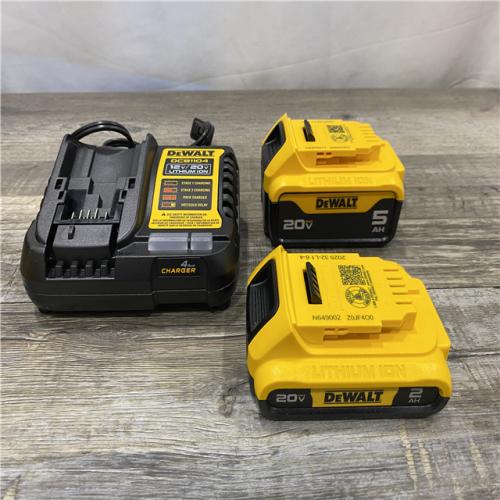 AS-IS DEWALT 20V MAX Lithium-Ion Battery Kit with 5.0Ah and 2.0Ah Battery and Charger