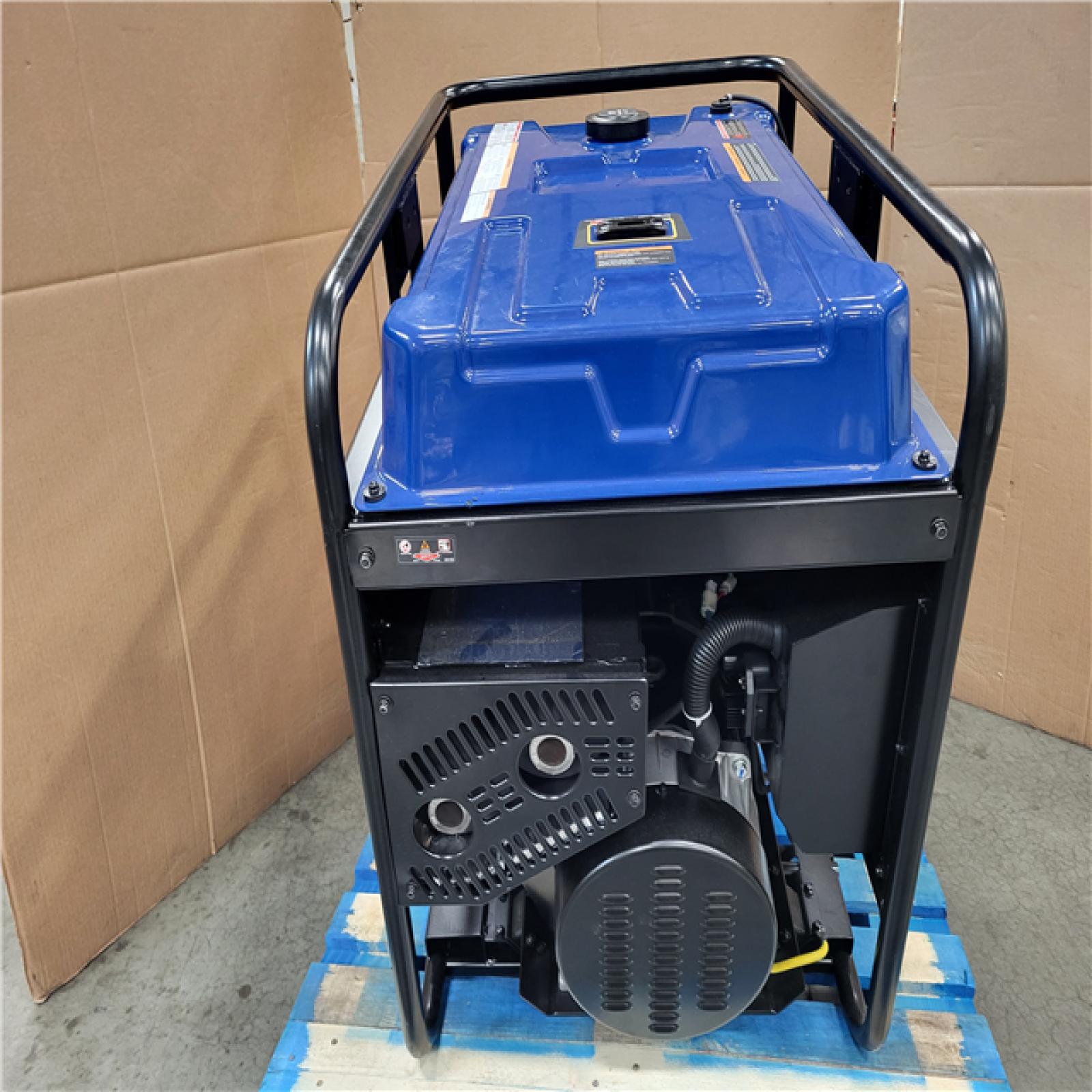 CALIFORNIA AS-IS LIKE NEW  FORD 28 000-WATT ELECTRIC SWITCH AND REMOTE START TRI-FUEL GASOLINE AND PROPANE PORTABLE GENERATOR