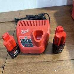 California AS-IS Milwaukee M12 Force Logic Press Tool Kit  Includes (2) Batteries  Charger and Hard Case