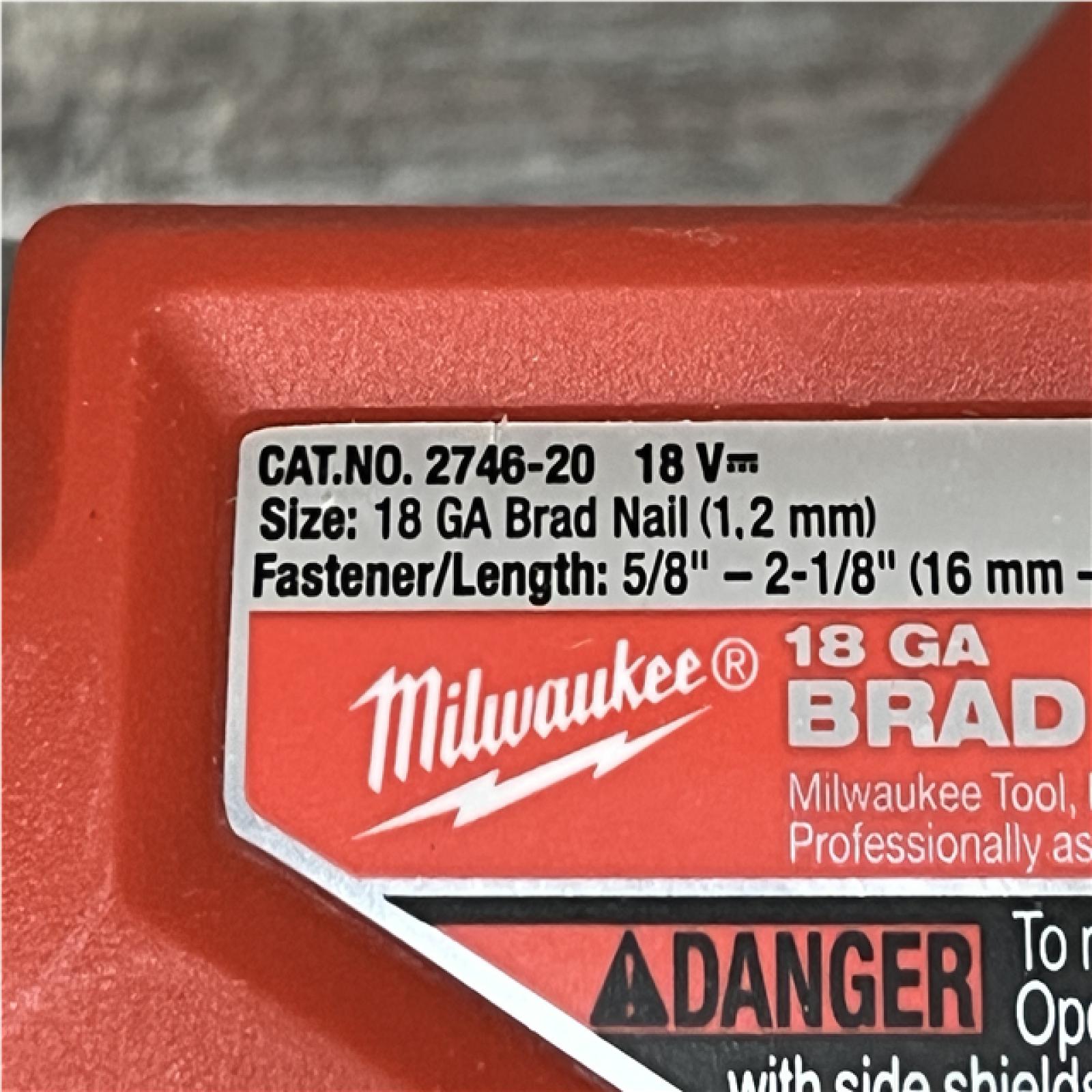 AS-IS Milwaukee FUEL 18-Volt Lithium-Ion Brushless Cordless Gen II 18-Gauge Brad Nailer (Tool-Only)
