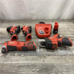 AS-IS Milwaukee 12V Lithium-Ion Brushless Cordless Subcompact Drill and Impact Driver Kit