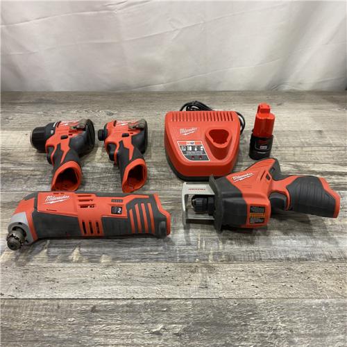 AS-IS Milwaukee 12V Lithium-Ion Brushless Cordless Subcompact Drill and Impact Driver Kit