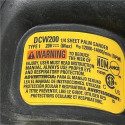 AS-IS DEWALT 20V MAX XR Brushless Cordless 1/4 Sheet Variable Speed Sander (Tool Only)